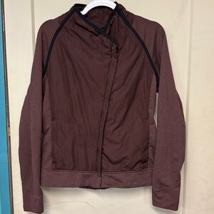 Prana Zip Up Light Jacket Burgundy